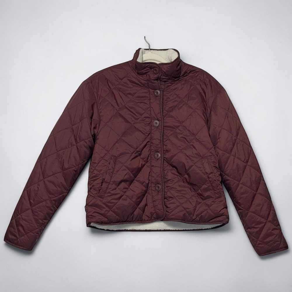 Joie Reversible Quilted Sherpa Jacket NWOT